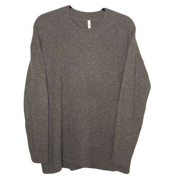 Aritzia The Group by Babaton 100% Cashmere Crewneck Sweater Brown Soft Women XS - Picture 1 of 6
